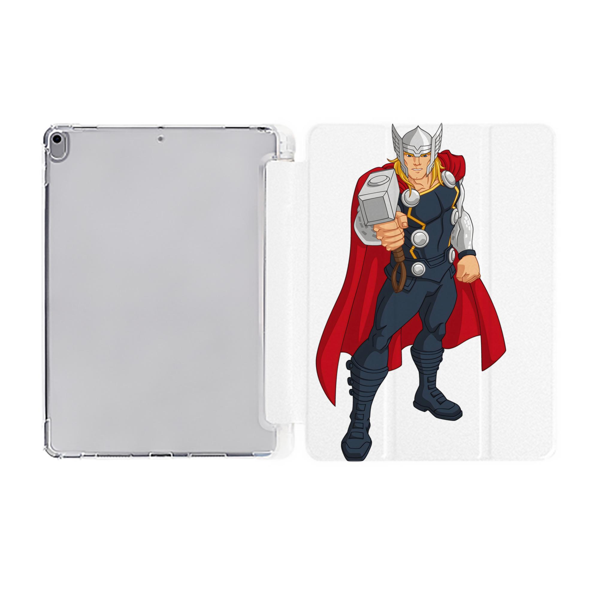 （画像用） アベンジャーズ The Avengers IPad ケース ペン収納付き 三つ折りスタンド PUレザー×シリコン 対応機種9.5/10.5/10.9インチ